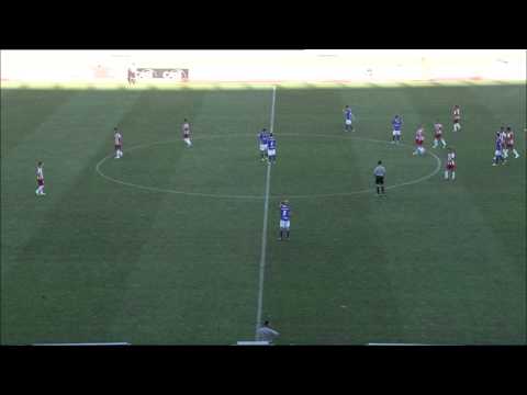 Gol de Christian Fernández (3-0) en el UD Almería - CD Guadalajara Jornada 5