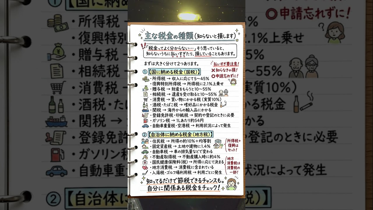 主な税金の種類 #税金