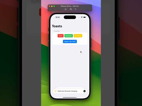 Stacked Interactive Toasts | SwiftUI | #ios | #apple thumbnail