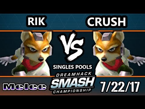 DHATL 17 Melee - Rik (Fox) Vs. EGTV.Crush (Fox) SSBM Singles Pools