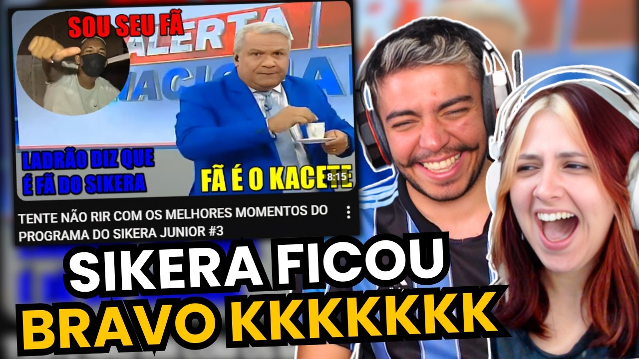 OS MELHORES MOMENTOS DO PROGRAMA DO SIKERA JUNIOR #3 | react