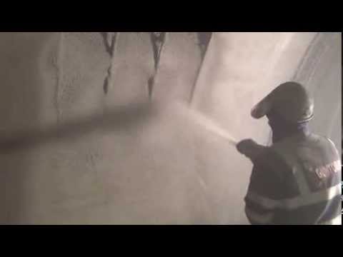 Dry Spraying Netherton Canal Tunnel