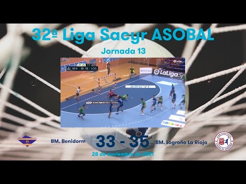 32ª Liga Sacyr ASOBAL J13: BM. Benidorm - BM. Logroño La Rioja 33-35