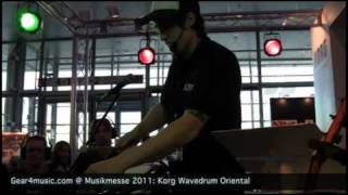 Video thumbnail for Musikmesse 2011: Korg Wavedrum Oriental Demonstration for Gear4music.com by Gear4music Guitars
