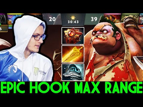 MIRACLE [Pudge] Epic Hook Max Range Style Carry Build 7.22 Dota 2