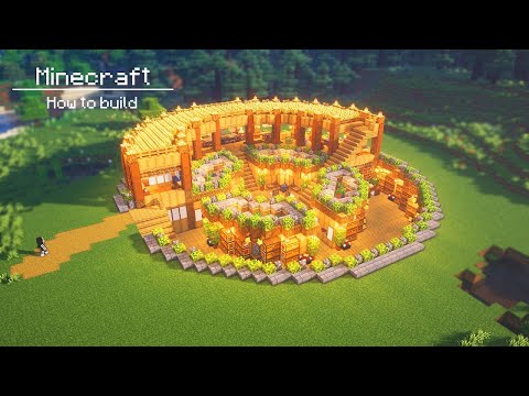 Minecraft : How To Build a Large circle underground and ground base