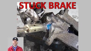 How to repair STUCK and BAD car Hand Brake Caliper piston