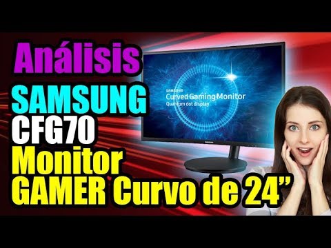 ¡Juega como los PROs! Análisis 24" Samsung CFG70 GAMING Monitor CURVO - Droga Digital