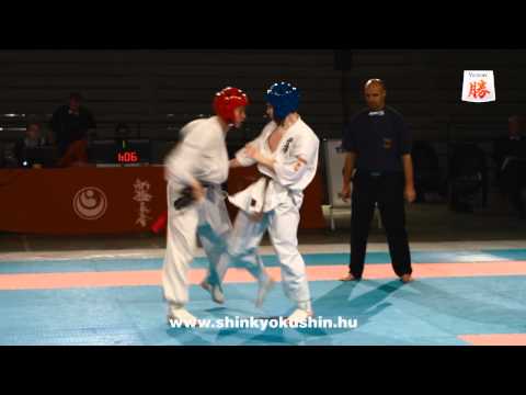 Márk Fábián vs. Andrius Luderis - European Championship Shinkyokushin Switzerland 2013
