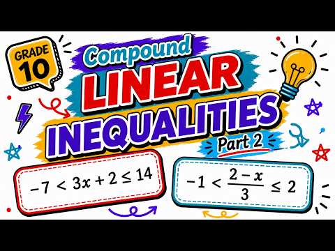 Solving Linear Inequalities | Part 2 | Compound Inequalities | Grade 10 CAPS Maths