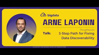 Arne Laponin: 3-Step Path for Fixing Data Discoverability