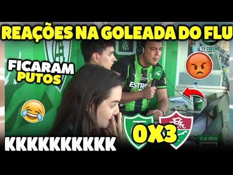 REAÇÕES AMERICANA NO ATROPELO DO FLUZÃO! REACT AMÉRICA MG 0X3 FLUMINENSE