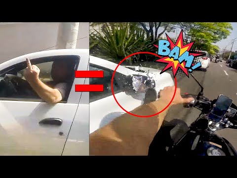 ARROGANT DRIVER GOT INSTANT KARMA ? | BEST MOTO RAGE OF WEEK 2021