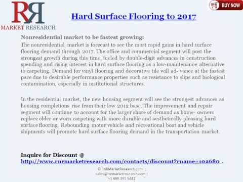2017 USA Hard Surface Flooring Industry by Material Type (Vinyl, Tile, Laminate, Wood)