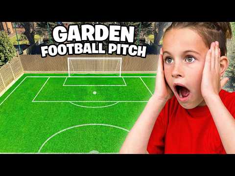 FOOTBALL GARDEN TRANSFORMATION SURPRISE! ⚽️🏡😱