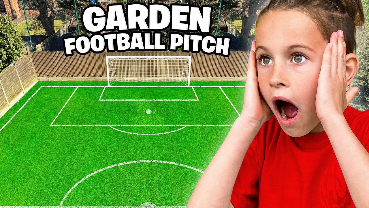 WE SURPRISED ROMAN WITH THE ULTIMATE FOOTBALL GARDEN TRANSFORMATION! ⚽️🏡😱