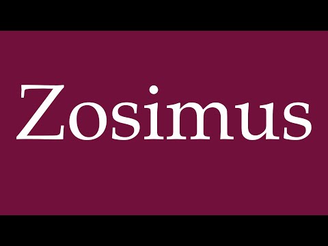 How to Pronounce ''Zosimus'' Correctly in German