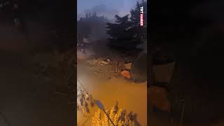 İstanbul Bahçelievler’de daha önce tahliye edilen 4 katlı bina çöktü