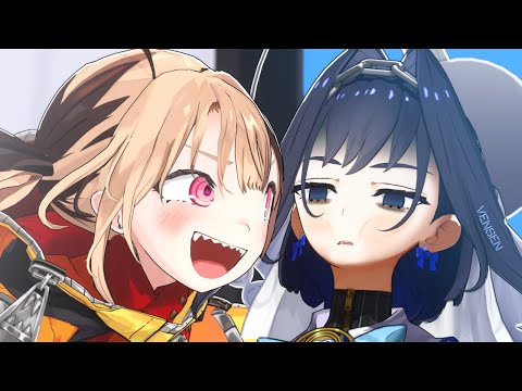 Gigi simply laughs at Kronii's joke 【Hololive Animation】