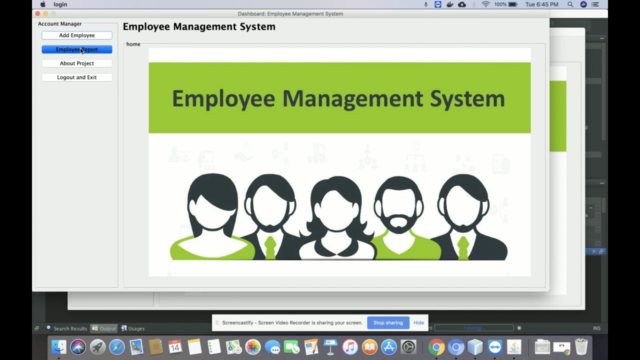 Java And MySQL Project on Employee Management System