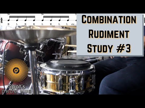 Combination Rudiment Study #3 | Drum Lesson