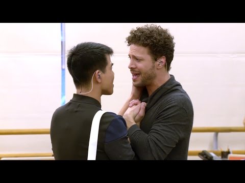 A look at rehearsals for the Broadway production of In Transit.
