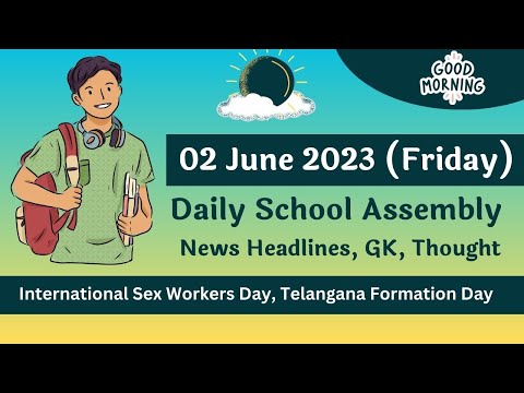 Daily School Assembly News Headlines in English for 02 June 2023