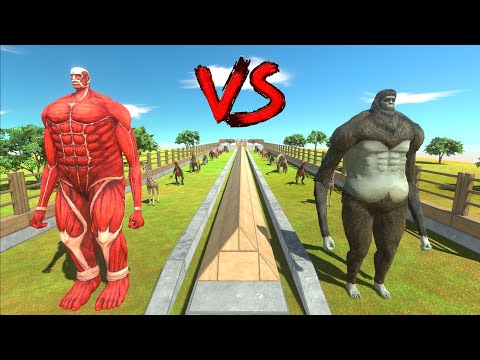 Colossal Titan vs Beast Titan - Animal Revolt Battle Simulator