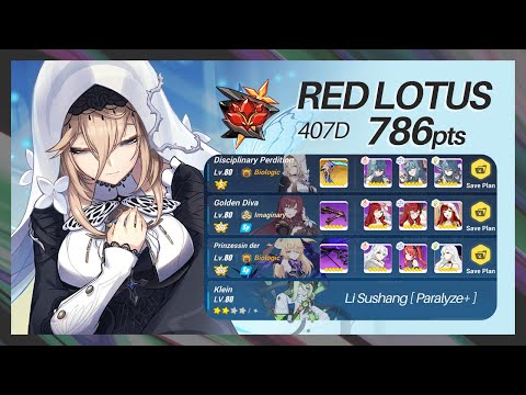 EX Abyss: Red Lotus (407D) - Li Sushang (Paralyze+) | 786 pts Aponia,GD,PV [Honkai Impact 3 SEA]