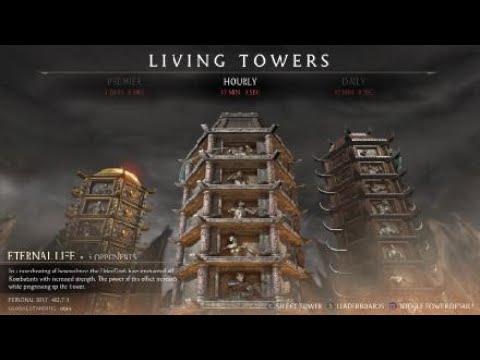 Mortal Kombat XL dragon fangs Goro eternal life living tower gameplay