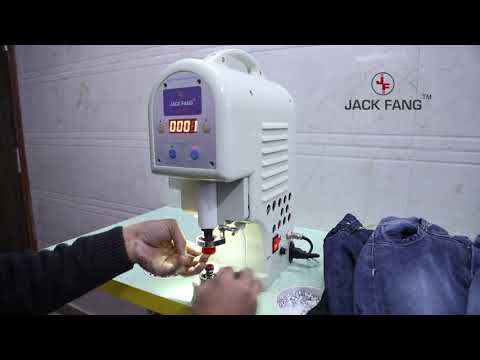JF-18 Electronic Snap Button Machine I Servo Motor Button Attaching Machine