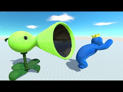 Peashooter vs ALL Rainbow Friends - Animal Revolt Battle Simulator