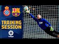 Neto impresses and a Messi volley masterclass in training before Espanyol clash