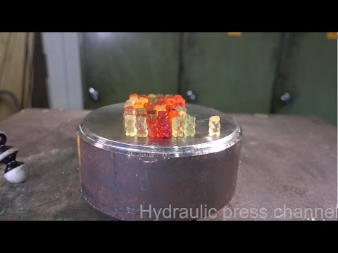 The Hydraulic Press Is Still Really Cool When It's Crushing Gummy Bears