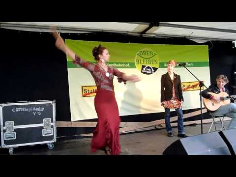 Flamenco La Rondena / Solveig Oboth - 118. Montagsdemo gegen Stuttgart 21 - 02.04.2012