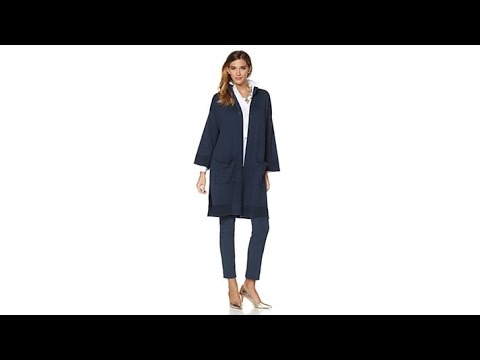 MarlaWynne Ottoman Trim Topper Sweater