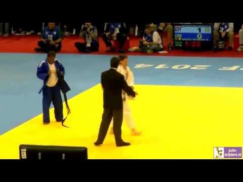 Judo 2014 Grand Prix Dusseldorf: Unterwurzacher (AUT) - Wezeu Dombeu (CMR) [-63kg]
