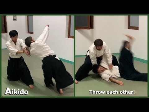 Aikido - Throw each other  in Croatia with Shirakawa Ryuji shihan