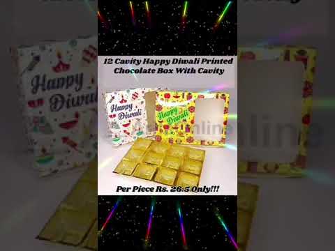 Check Out Our Variety Of Chocolate Box with Cavity (10 PCS Pack) In Different Colors #chocolateboxes