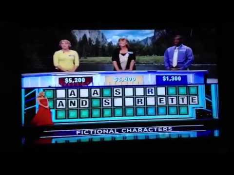 Eager wheel of fortune contestant