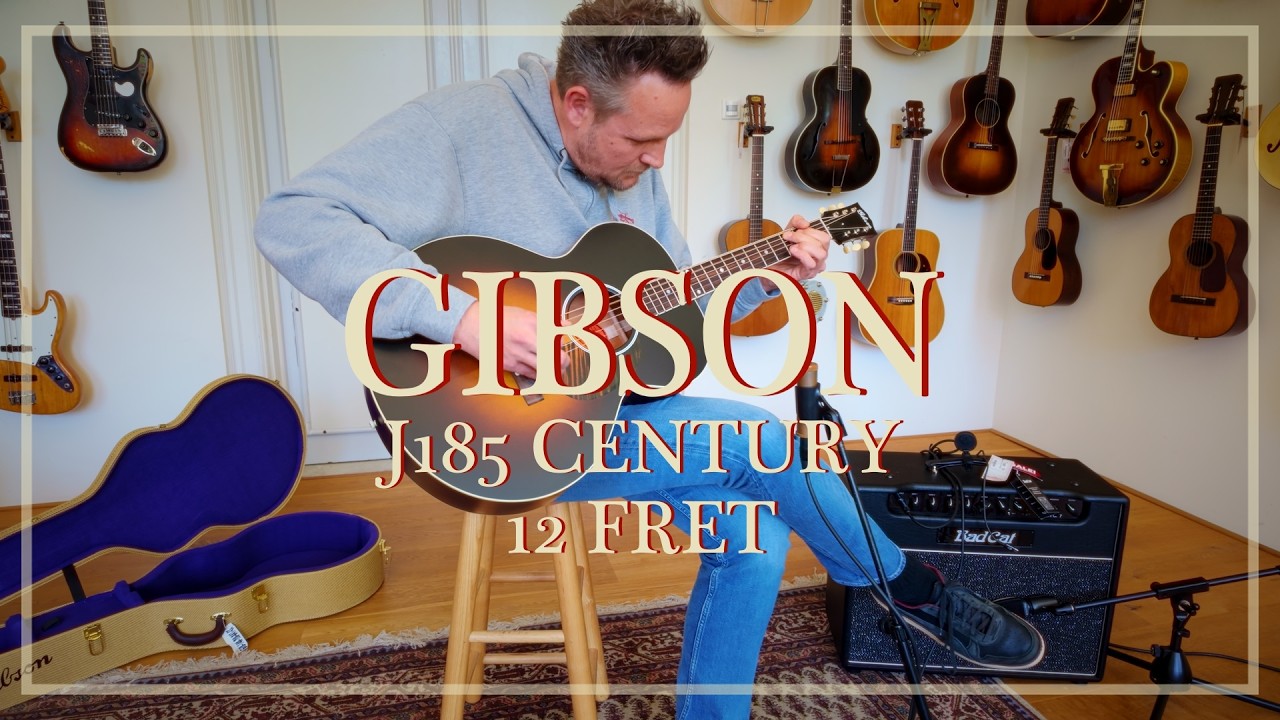 Gibson J185 Century 12 Fret Vintage Sunburst played by Matthijs Gaspar | Demo - YouTube