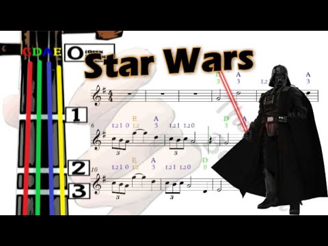 Star Wars Main Theme Violin Tutorial | Film Music | 小提琴入門班 | 「星球大戰」主題曲 | 電影音樂 [Level 3]