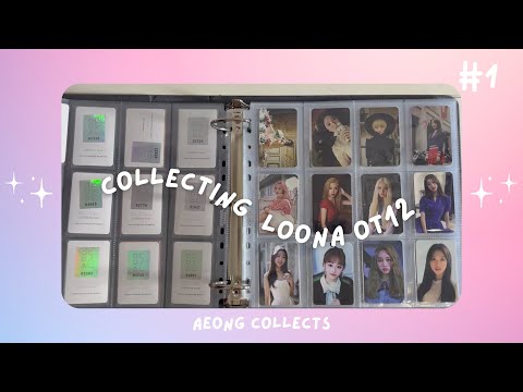 the beginnign of my loona ot12 photocard collection