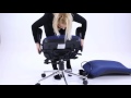 Dynamic Chiro Medium Back Chair Bespoke Fabric With Arms