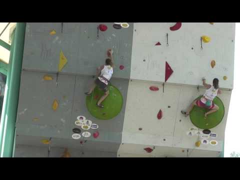 Rock Master 2016, Duel, Janja Garnbret  vs  Anak Verhoeven