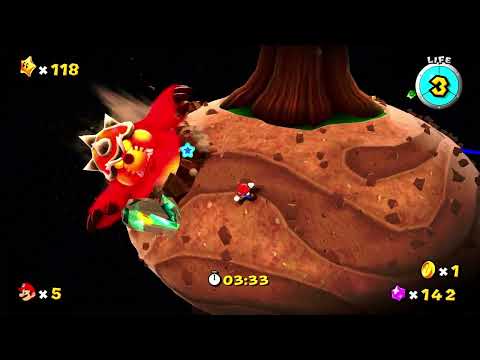 Super Mario Galaxy 2 - Boss Blitz Galaxy: Throwback Throwdown Speed Run (Prankster Comet)