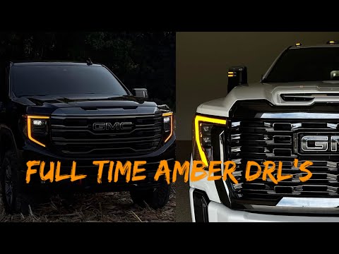 Full Time Amber Day Time Running Lights (DRL's) for GM trucks!