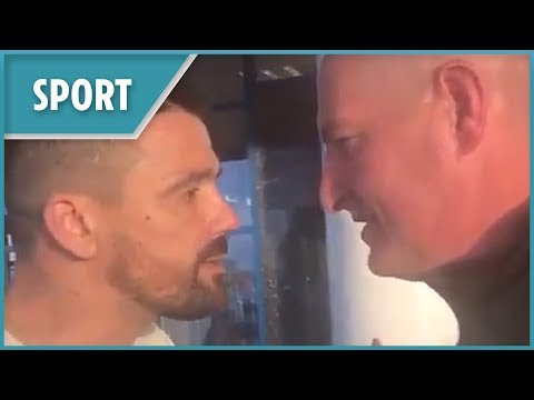 Ex-Rangers star Nacho Novo confronts Celtic fan after taunts about his heart attack