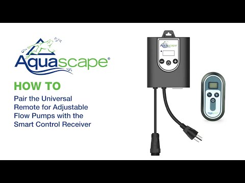 How to Pair the Aquascape Universal Remote for Adjustable Flow Pumps with the Smart Control Receiver