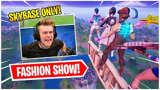 WE STREAM SNIPED A SKYBASE ONLY FASHION SHOW.. (insane)